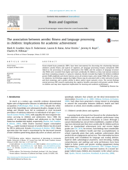 The association between aerobic fitness and language processing