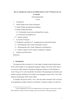 3.2 Phonologically null C heads
