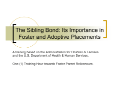 The Sibling Bond - Lakeview Center