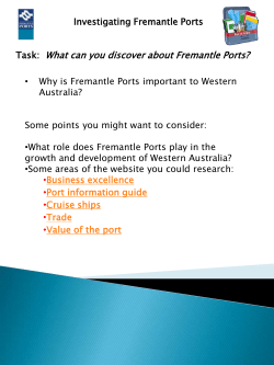 Task: What can you discover about Fremantle Ports?