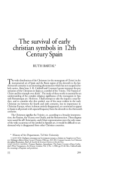 The survival of early christian symbols in 12th Century Spain.