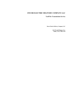 ONCOR ELECTRIC DELIVERY COMPANY LLC