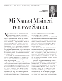 Mi Namot Misineri ren ewe Samon