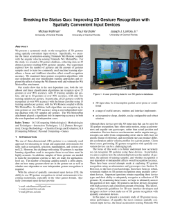 Breaking the Status Quo: Improving 3D Gesture