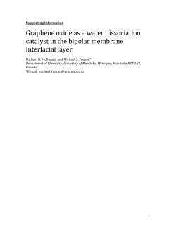 Graphene oxide as a water dissociation catalyst in the bipolar