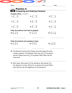 Practice A 4-6 - Scarsdale Schools