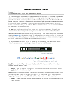 Chapter 4: Google Earth Exercise Exercise 1 Visualizing the Three