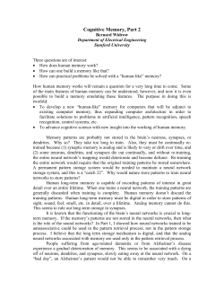 Cognitive Memory, Part 2