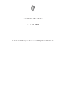 S.I. 426 of 2014 - Irish Statute Book