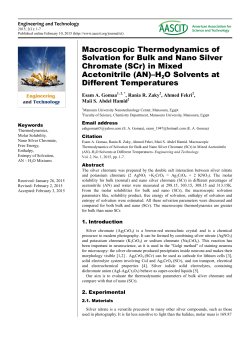 Macroscopic Thermodynamics of Solvation for Bulk and Nano Silver