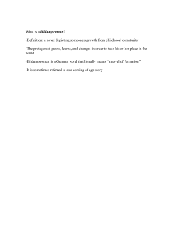 Bildungsroman