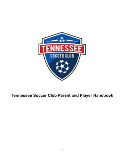 Tennessee Soccer Club Parent and Player Handbook