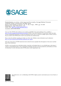 Standardization in Action: Achieving Local Universality