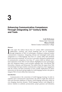Enhancing Communicative Competence Through Integrating 21st