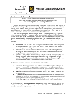 To write a paper that explains a concept asks us to create definitions