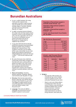 Burundian - Queensland Health