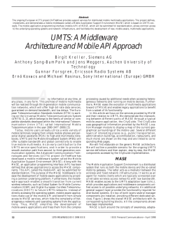 UMTS: A Middleware Architecture and Mobile API Approach