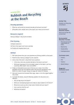 Life`s a beach resource - Bay of Plenty Regional Council