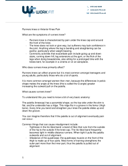 Knee Pain - Work Fit