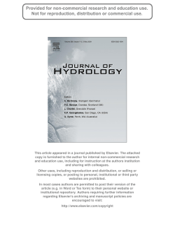 Journal of Hydrology