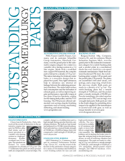 Outstanding Powder Metallurgy Parts: Grand