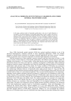 analytical modeling of functionally graded plates under general
