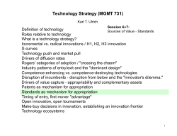 Technology Strategy (MGMT 731)