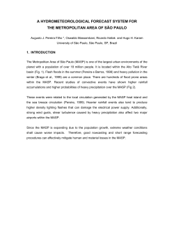 A Hydrometeorological Forecast System for the Metropolitan