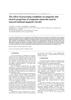 The effect of processing conditions on magnetic and electric