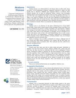 Akabane Disease - The Center for Food Security and Public Health