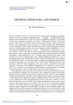 dickens, dinosaurs, and design
