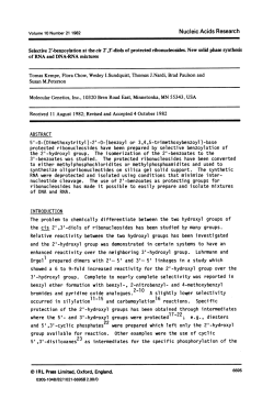 and carbamoylation reactions. Specific 5`,3`