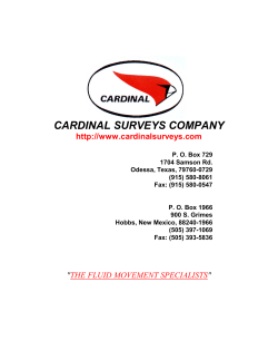 CARDINAL SURVEYS COMPANY