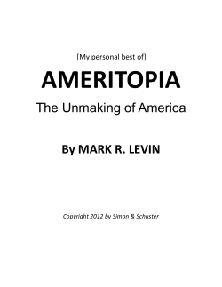 AMERITOPIA &ndash; The Unmaking of America by Mark R. Levin