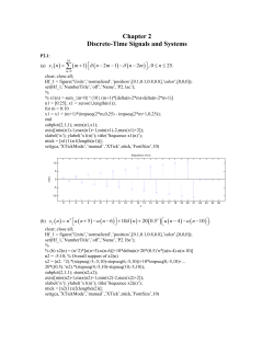Chapter 2 Discrete-Time Signals and Systems