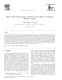 Effect of pre-existing carrier immunity on the efficacy of