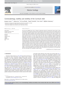 Geomorphology, stability and mobility of the Currituck slide