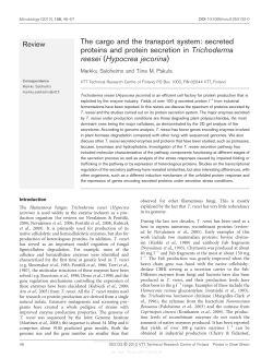 secreted proteins and protein secretion in