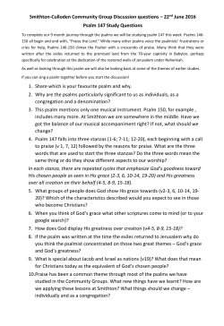 Smithton-Culloden Community Group Discussion