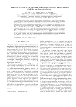 Theoretical modeling of the electronic structure and exchange