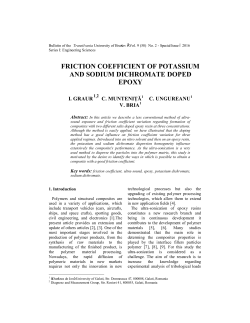 friction coefficient of potassium and sodium dichromate doped epoxy