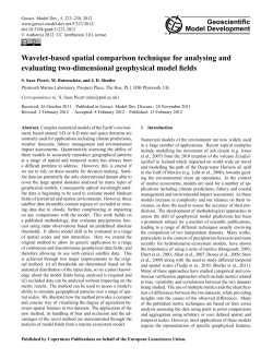 Wavelet-based spatial comparison technique for analysing and