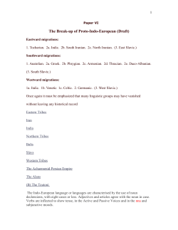 The Break-up of Proto-Indo