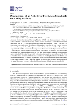 Development of an Abbe Error Free Micro Coordinate Measuring