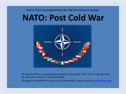 Post Cold War NATO