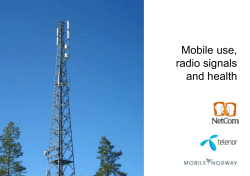 Mobile use, radio signals and health, 440kB, PDF