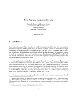 Civil War and Economic Growth