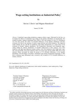 Contents - S-WoPEc - Stockholm School of Economics