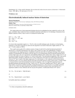 Electrochemically induced nuclear fusion of deuterium - LENR-CANR