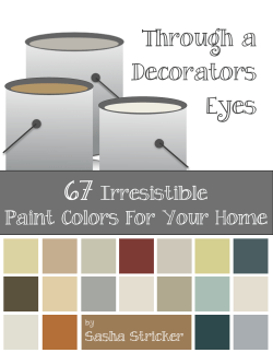 Through a Decorators Eyes | 67 Irresistable Paint Colors for Your